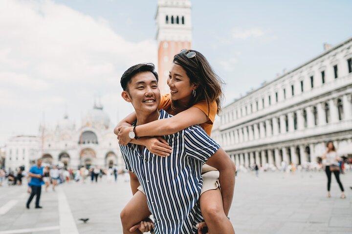 Sessão fotográfica fabulosa nos canais de Veneza