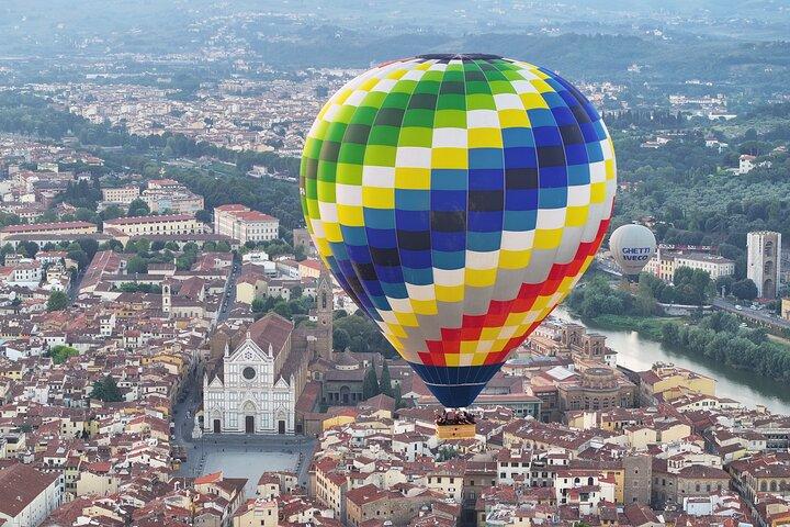 Luchtballonvaart boven Florence