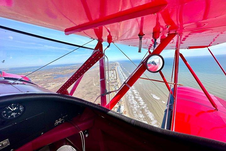 Bolivar Lighthouse Tour, Open Cockpit Biplane Ride