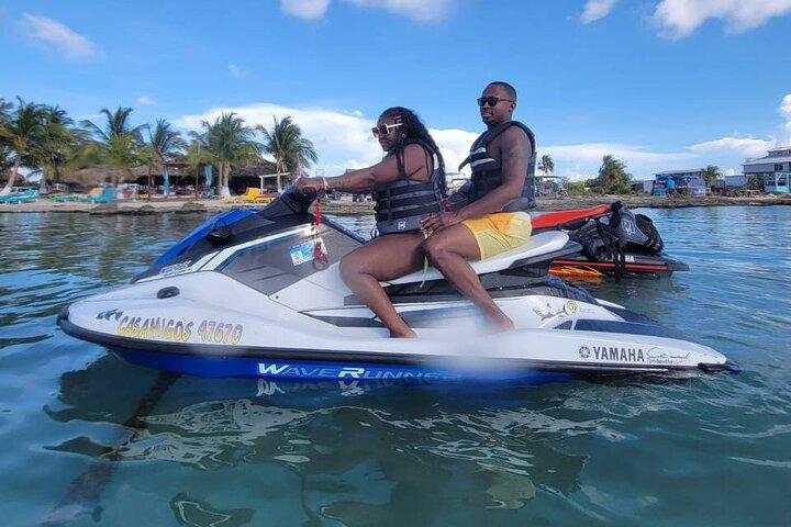 4 - Geführte Jet Ski Tour zum Secret Beach, San Pedro, Belize