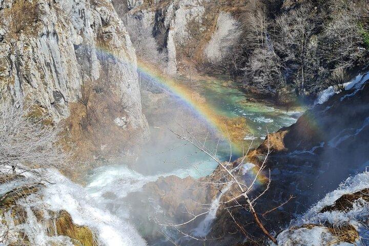 Excursion d'une journée à Plitvice et Rastoke au départ de Zagreb avec billet (départ de guar.)