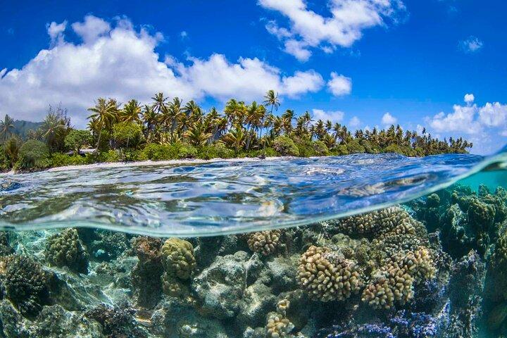Apetahi day trip around Raiatea on a modern outrigger canoe