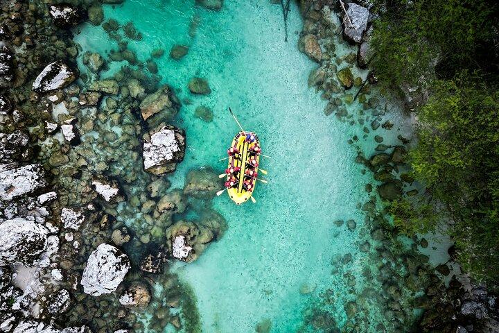Wildwasser-Rafting auf dem Fluss Soča – lokale Experten seit 1989
