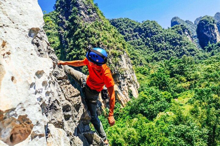 Fra Yangshuo: Rock klatring med overførsel privat (3 timer)