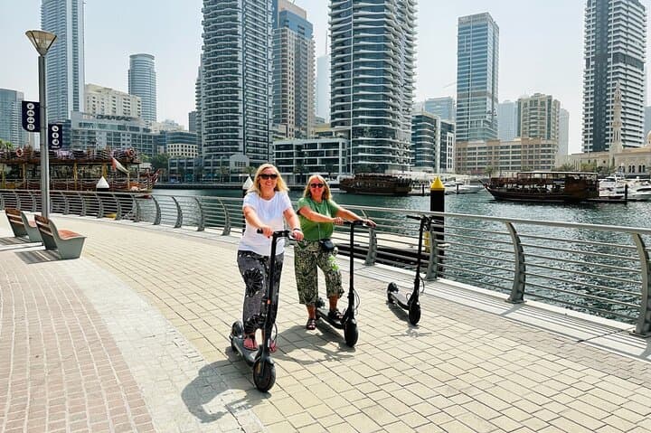 E-Scooter Guided Tour of Marina, JBR, Bluewaters Top Attractions