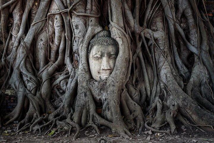 Descubre Ayutthaya al Atardecer : Templos Históricos & Crucero por el Río