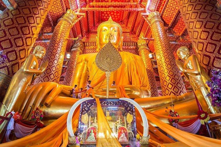 アユタヤゴールデンアワー：古代寺院＆サンセットリバークルーズ