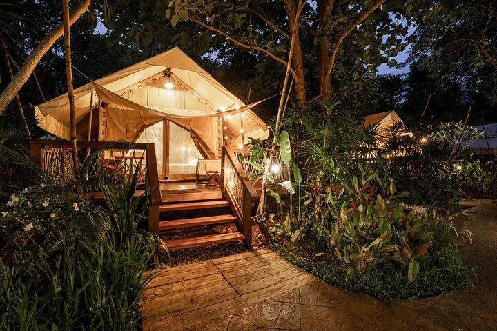 Glamping em Kanchanaburi e Erawan Falls 2 dias/1 noite
