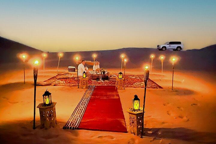 Romantisches privates Dünendinner in Abu Dhabi