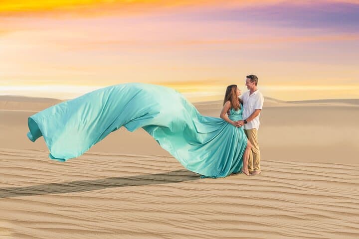 Flying dress photoshoot Dubai Solo, Couple and Group Session