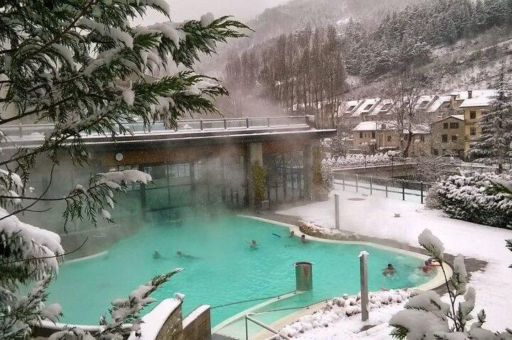 Termiske pool-indgange på Euroterme Bagno di Romagna med Aperitivo