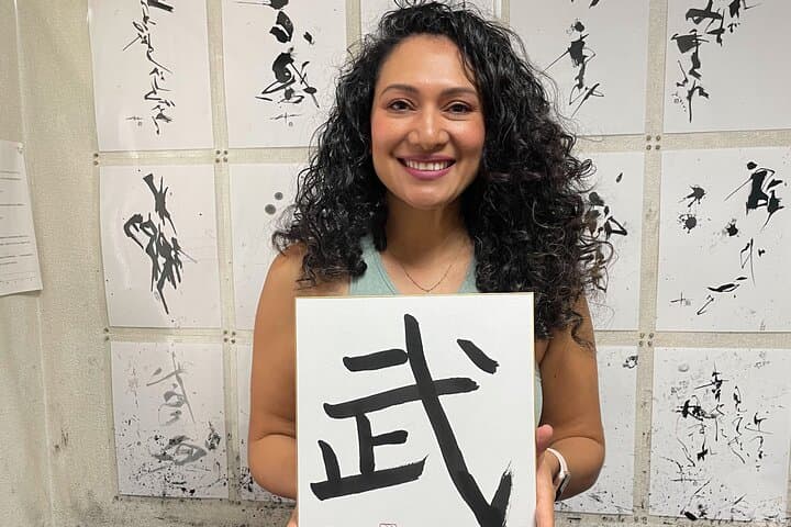 Tokyo Japanese Calligraphy Experience with a Master Artist