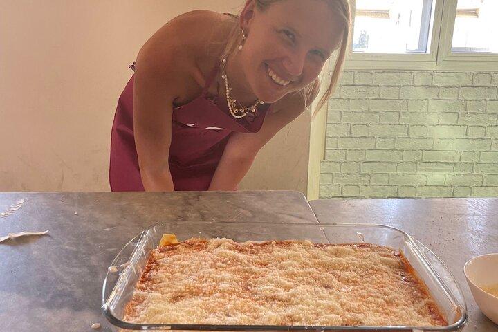 Florence: Lasagna- en Tiramisù-workshop met wijn van Ponte Vecchio
