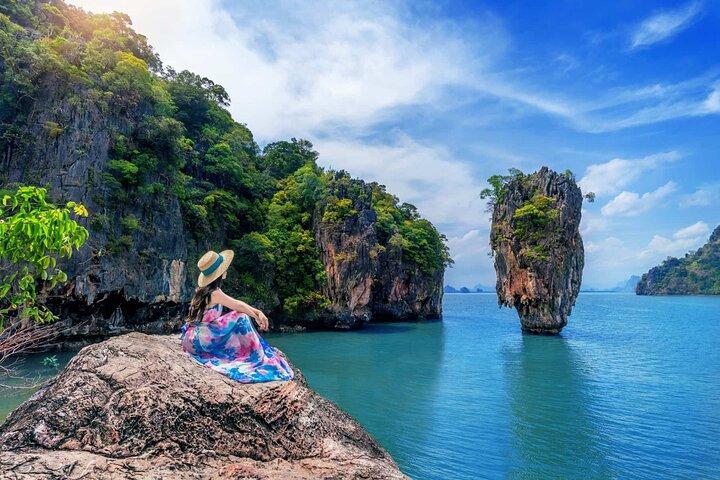 Alquiler privado de lancha motora Phang Nga y viaje a la isla Bond