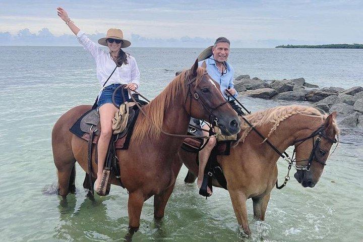 Ridetur på stranden i Miami