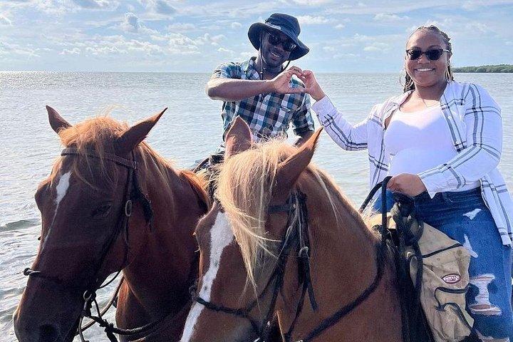 Ridetur på stranden i Miami