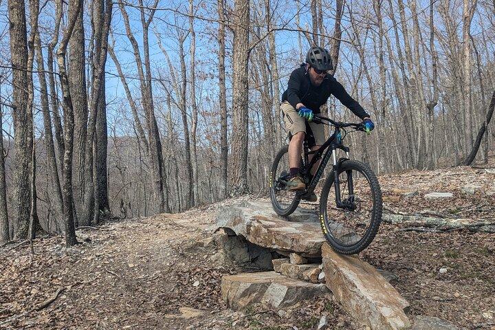 Mountain bike guiado de 3 horas nas montanhas Blue Ridge