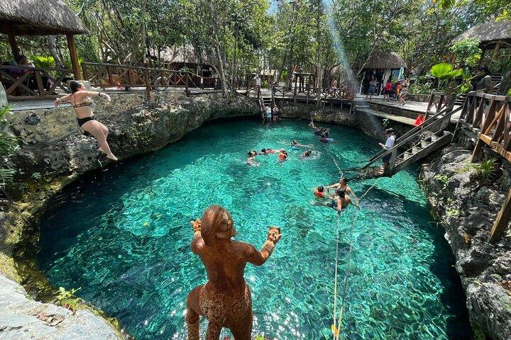 エコデー! Cenote Zemway & Cenote Zacil Ha with Lagoon From Cancun（セノーテ・ゼムウェイ＆セノーテ・ザシル・ハとカンクンのラグーン）