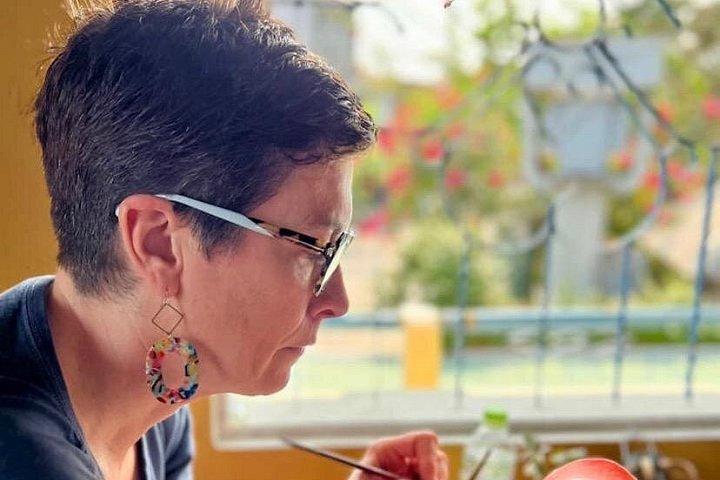 Foldable Lantern Art Class with Acrylic Painting Hoi An