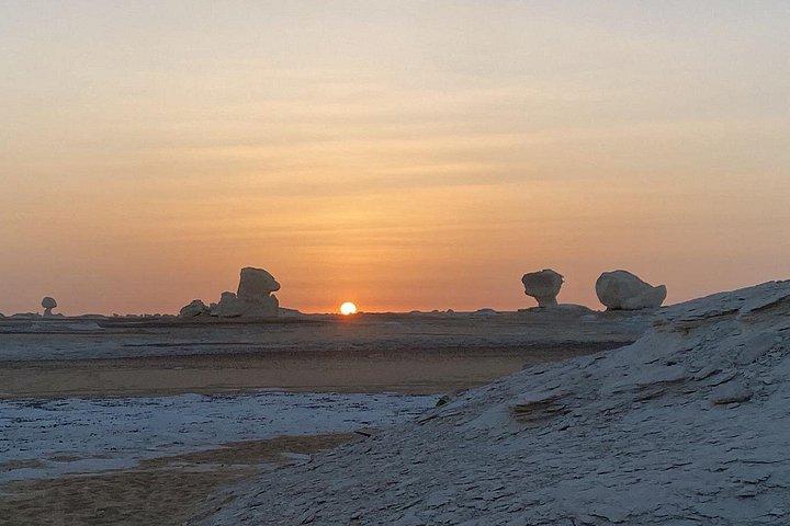 カイロ発、ユニークな白砂漠を探索する 2 日間