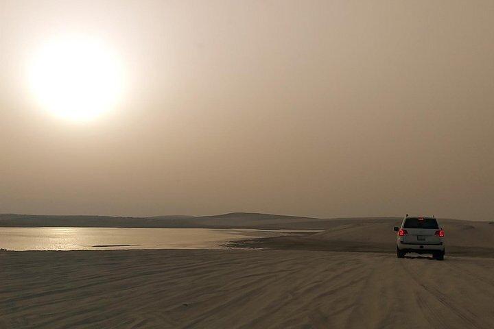 Doha Zonsondergang Woestijn Safari: Dune Bashing, Kamelrit & Binnenzee
