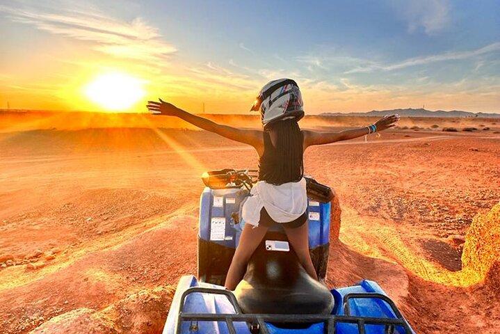 Sunset Quad and Camel Ride Tour in Agafay Desert with Dinner
