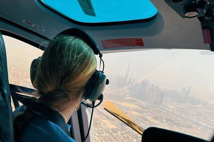 Dubai: Sightseeing vanuit de lucht – Helikopter Tour 17 minuten