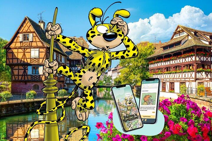 Jogo de fuga infantil na cidade de Strasbourg Marsupilami