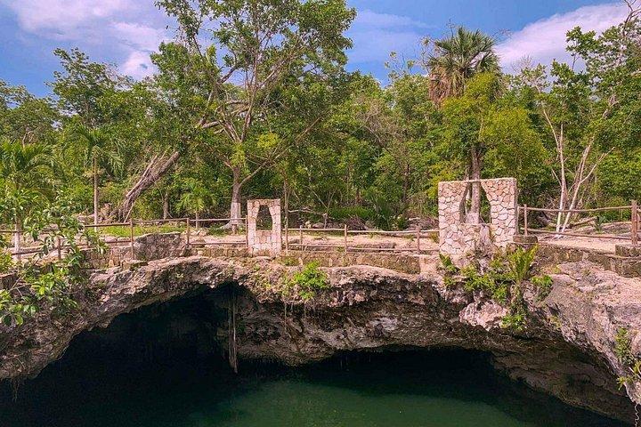 Explore 3 Cenotes & Kaan Luum Lagoon from Cancun