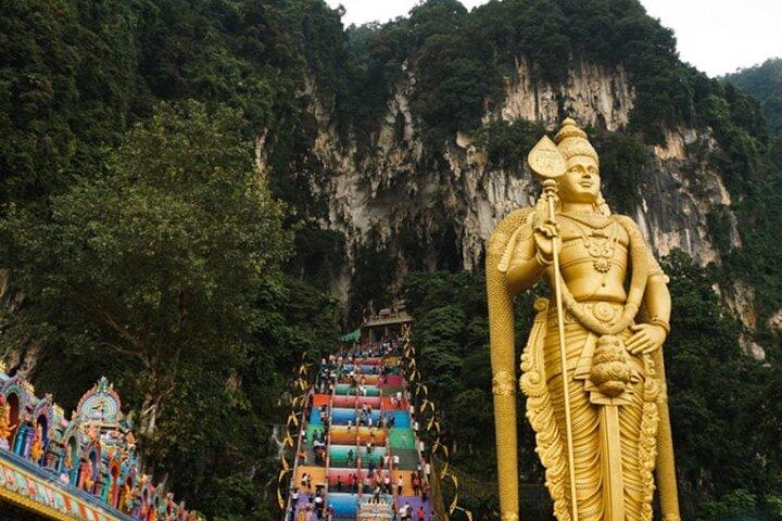 Visite privée à Kuala Lumpur et exploration des grottes de Batu Selangor
