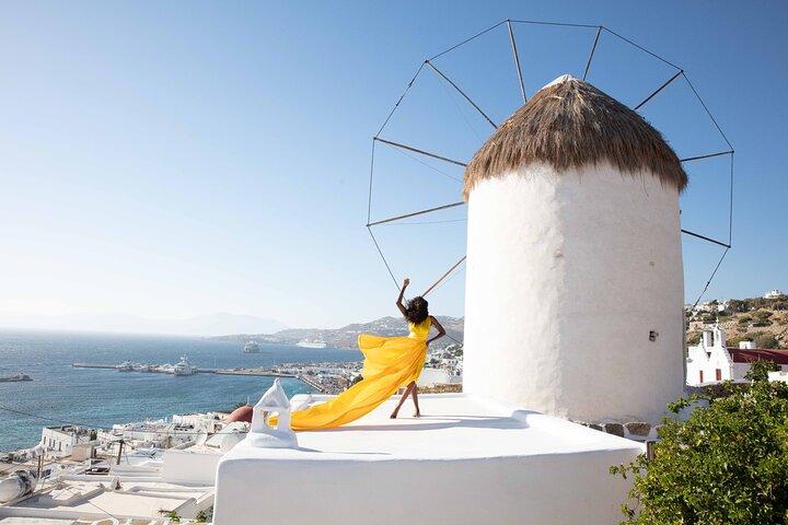Mykonos Flying Dress High End professionell fotograf