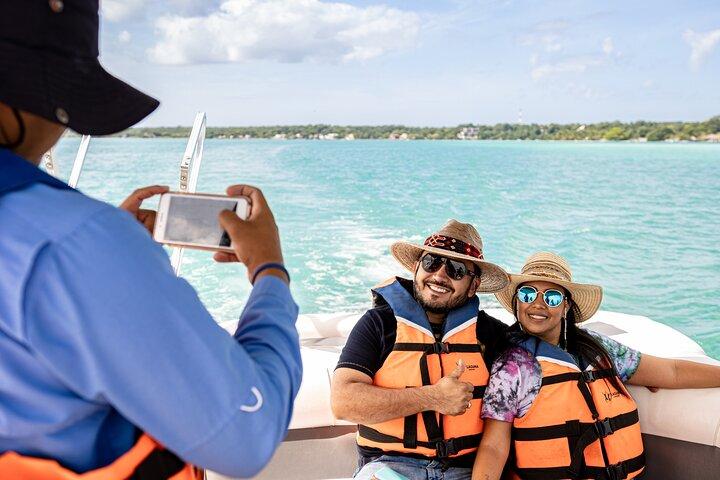 Private Pontoon Tour through the Bacalar Lagoon