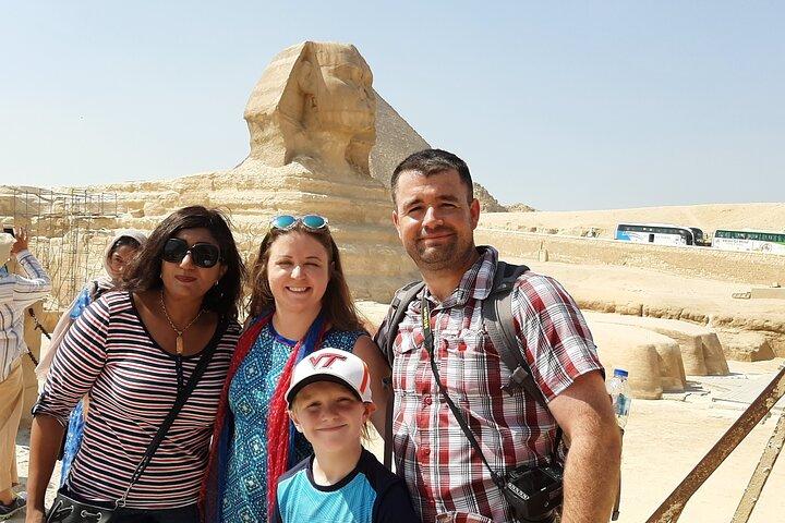 Giza-pyramiderna och Sfinxen.