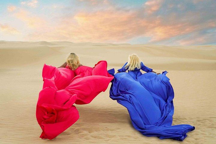 フライングドレス写真撮影ドバイ ソロ、カップル、グループセッション