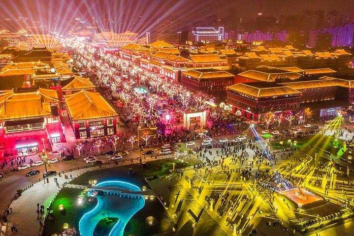Visite à pied nocturne de la pagode de la grande oie sauvage de Xi'an