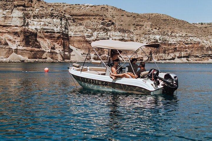 Santorini Alugar um Barco Sem Licença