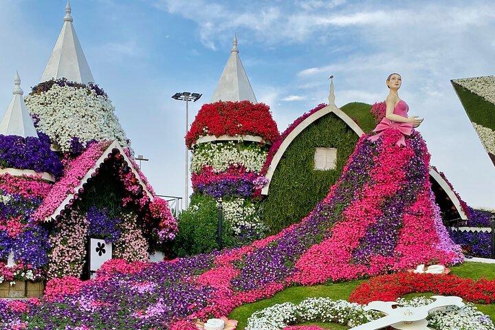 Dubai Miracle Garden-adgangsbillet med hoteloverførsel