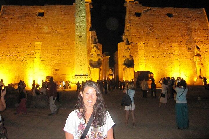 Ton- und Lichtshow in den Karnak-Tempeln in Luxor