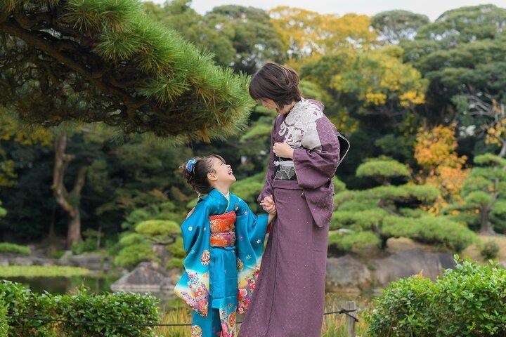 Autentico Kimono e hair styling e sessione fotografica a Osaka