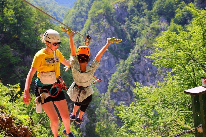Bovec Zipline - canyon Ucja - la plus longue tyrolienne d'Europe
