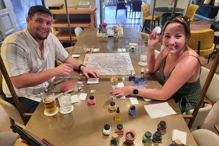アムステルダムでレンブラントの伝統的な油絵の具を作る 2 時間