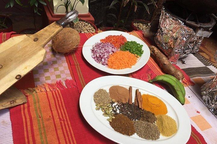 Een privé kookcursus van een halve dag op de Spice Farm