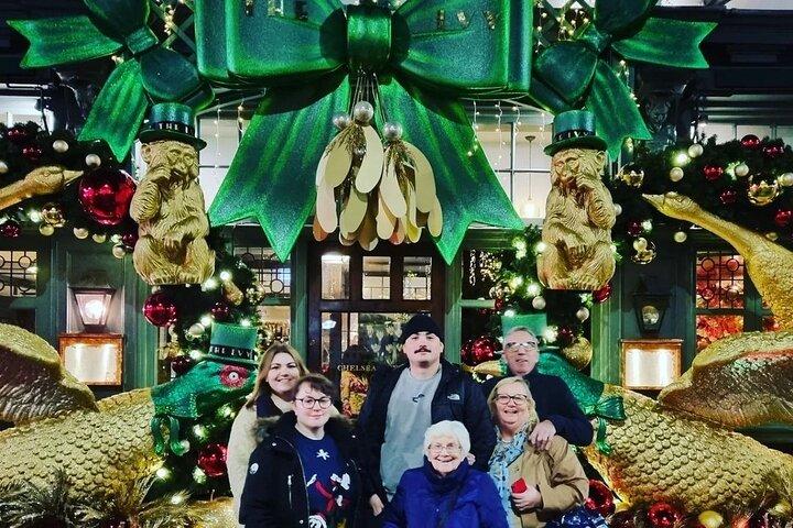 ロンドンのクリスマス ライト プライベート ガイド付きタクシー ツアー