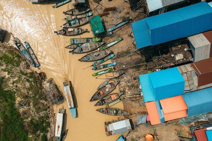 Siem Reap flydende landsby tur med Khmer måltid og øl