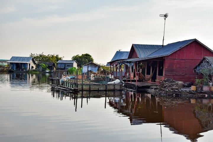 Siem Reap flydende landsby tur med Khmer måltid og øl