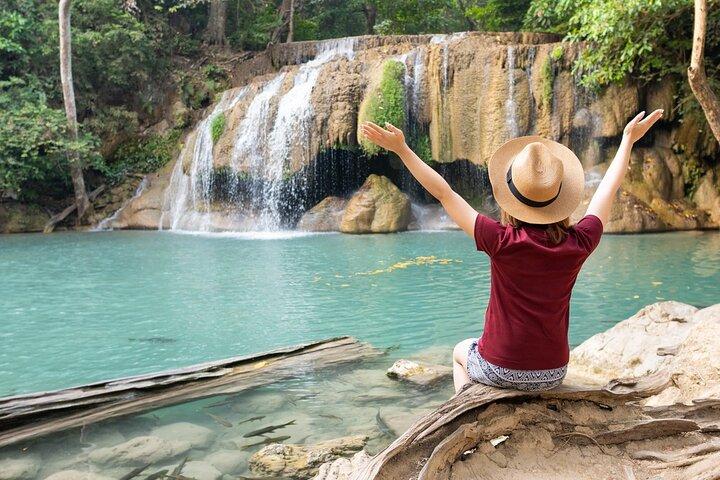 Full-Day Erawan Waterfall and River Kwai Private Guided Tour