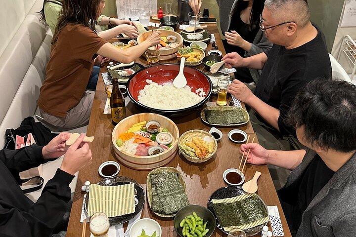 ファミリーにおすすめ！カジュアルお寿司体験！！北海道食材の手巻き寿司体験！