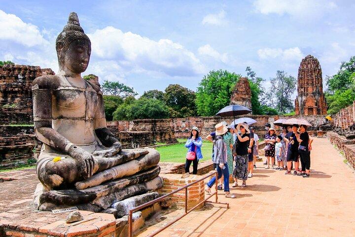 Von Bangkok: Kleingruppentour zu den Ayutthaya-Tempeln mit Mittagessen