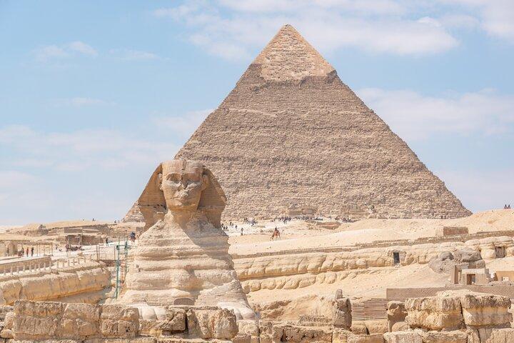 Privat dagstur i Kairo Giza Pyramider Sphinx Memphis og Saqqara