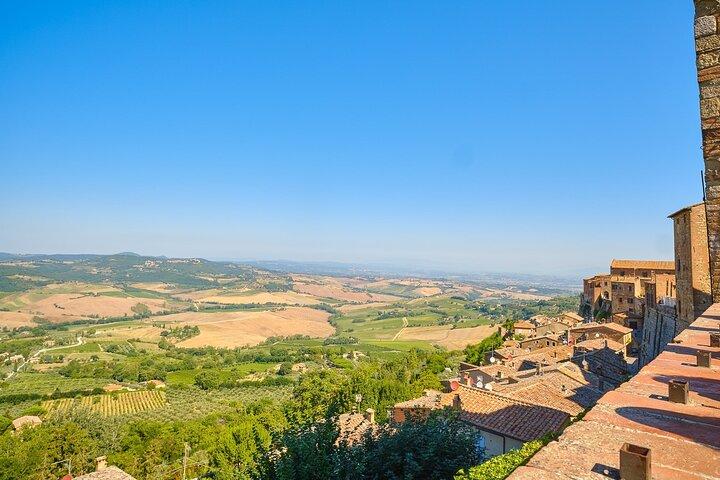 Excursão de dia inteiro ao Val d'Orcia e Gladiator's Fields com vinhos